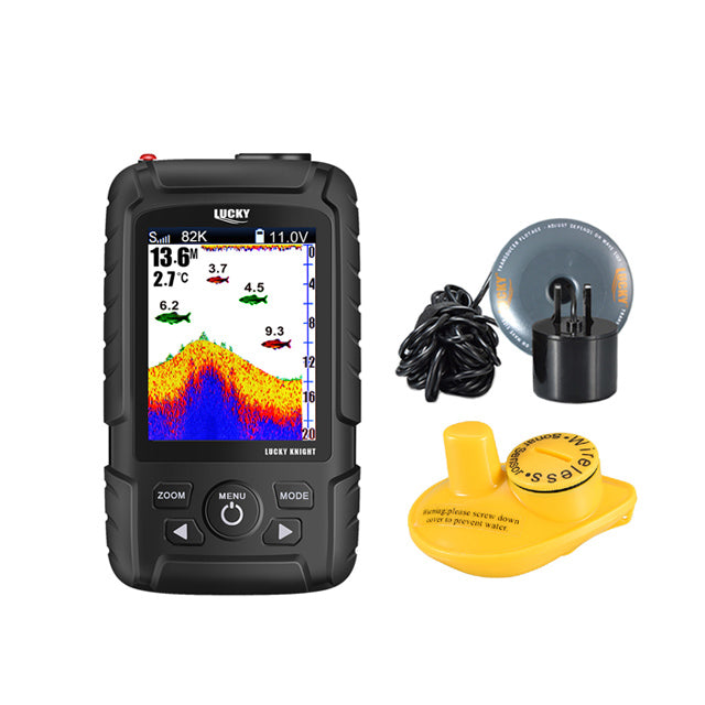 LUCKY Portable Fish Finder Handheld Kayak Fish Finders Wired Fish Depth Finder Sonar Sensor Transducer For Boat Fishing Sea Fishing